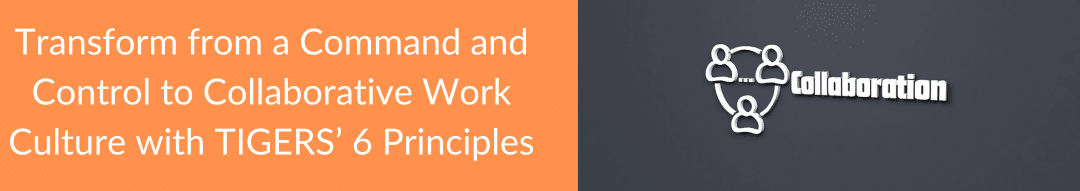 Transform from a Command and Control to Collaborative Work Culture with TIGERS’ 6 Principles